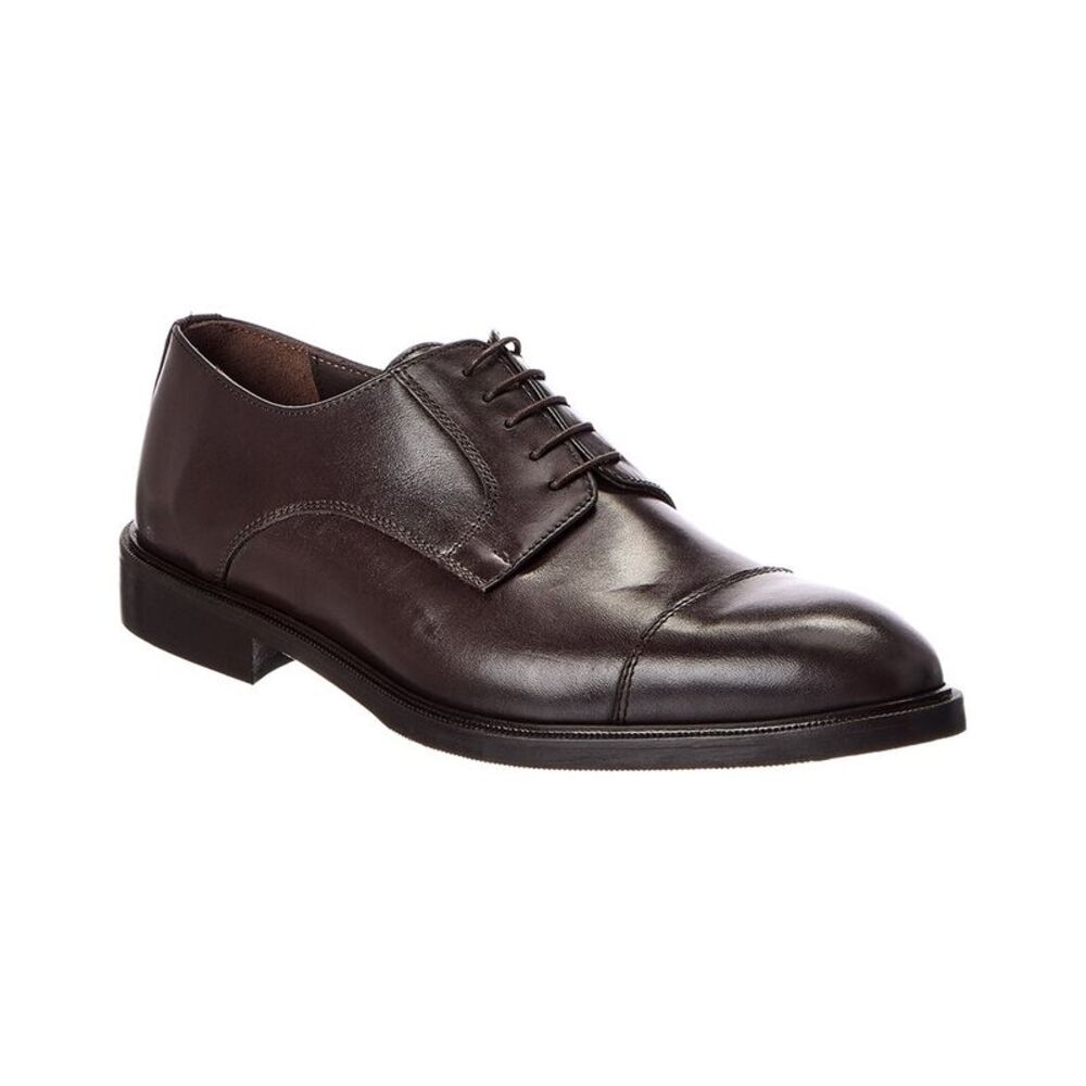 M By Bruno Magli Reggio Cap Toe Leather Derby, Brown